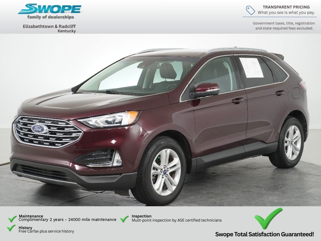 Used 2020 Burgundy Velvet Metallic Tinted Clearcoat Ford SEL image 7