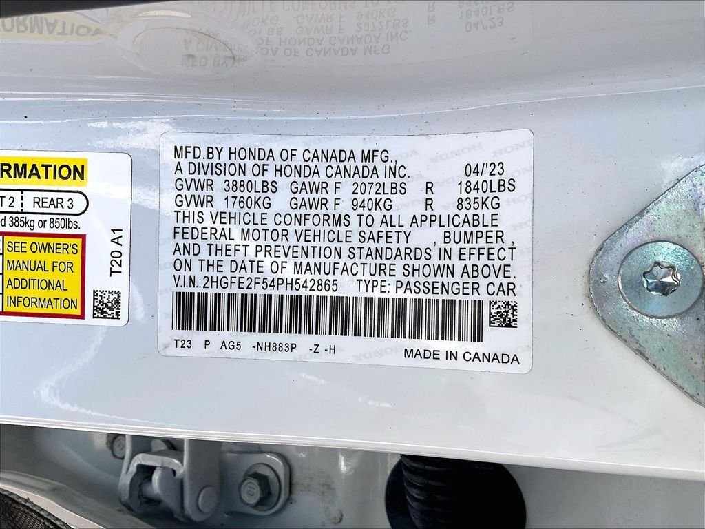 Used 2023 White Honda Sport image 33
