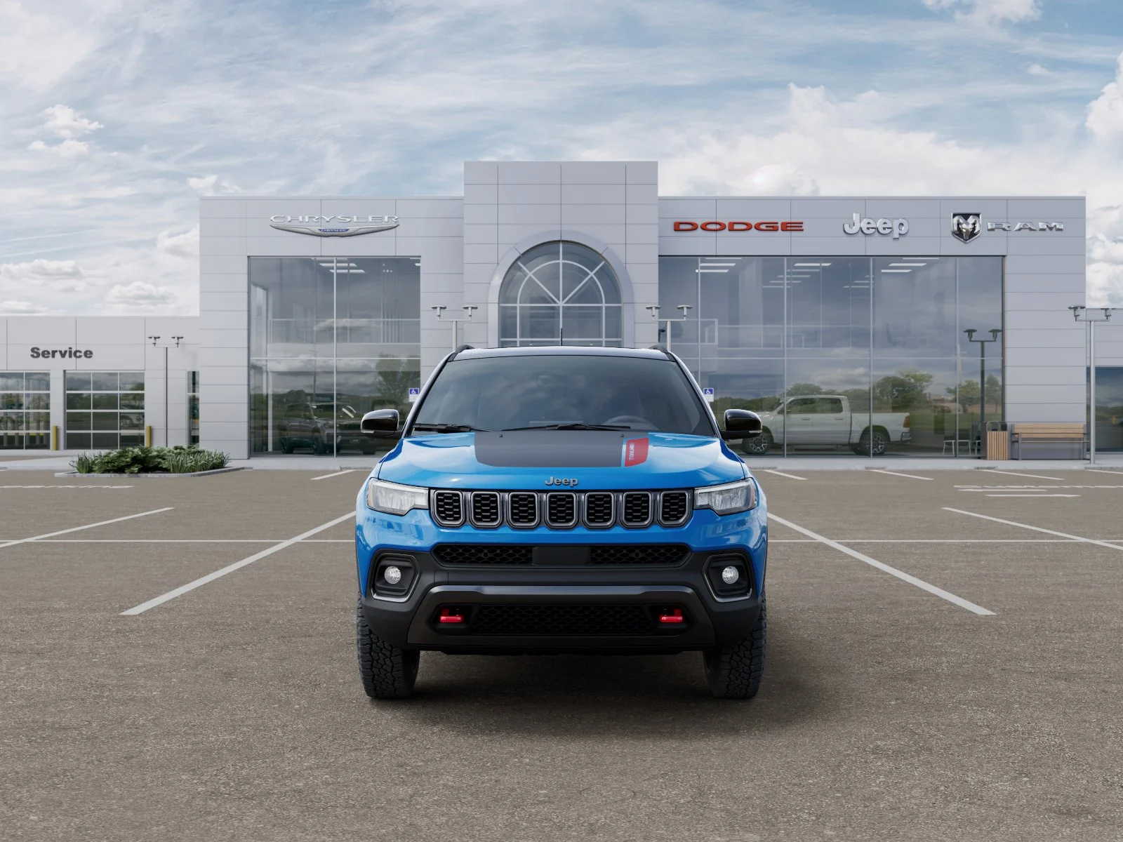 New 2026 Hydro Blue Pearl-Coat Exterior Paint Jeep Trailhawk image 6