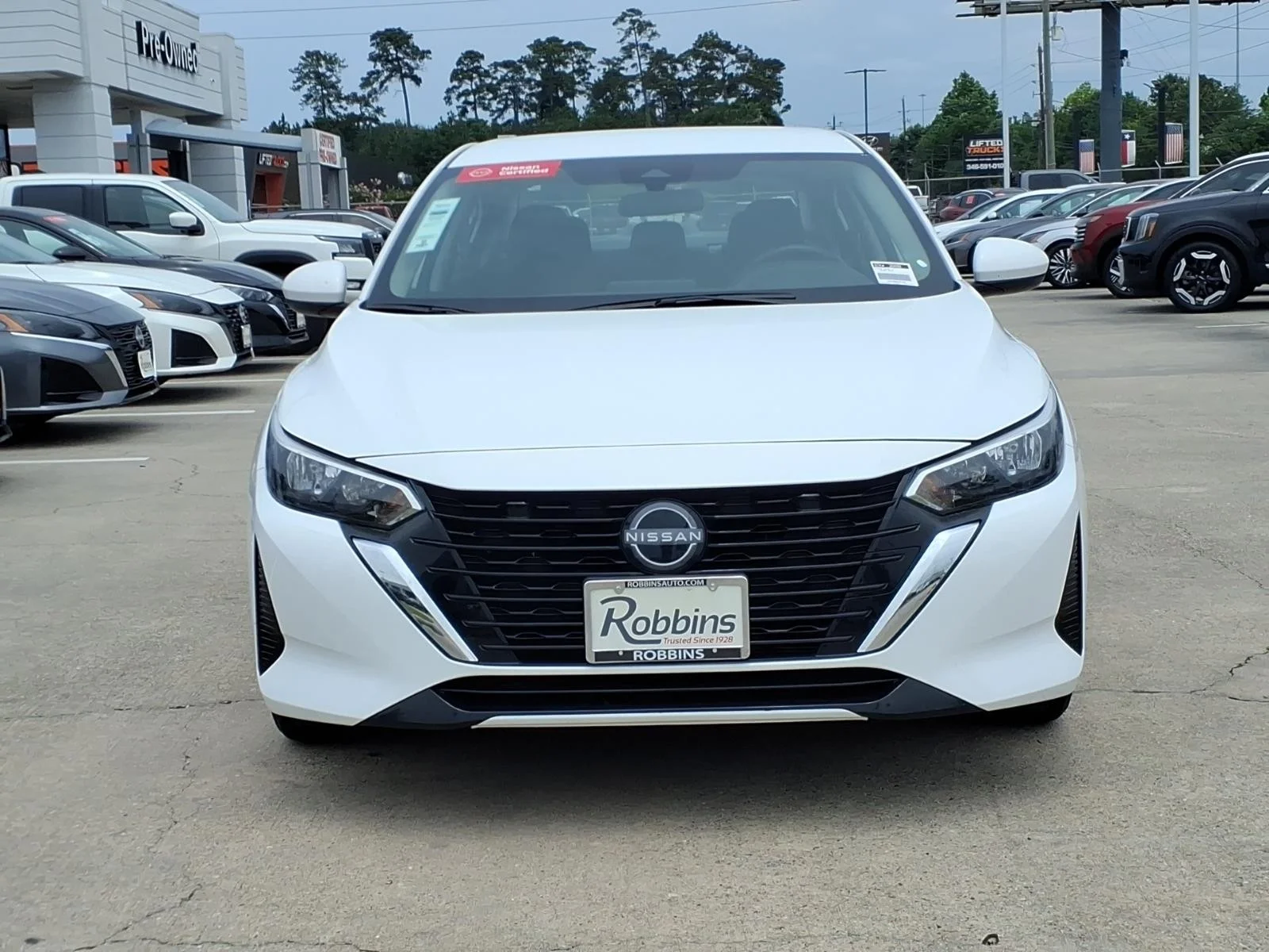 2025 Nissan Sentra S White at Robbins Nissan
