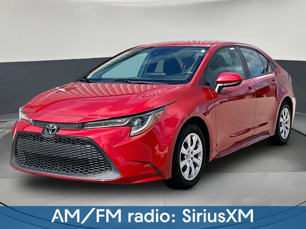 Used 2021 Red Toyota LE image 3