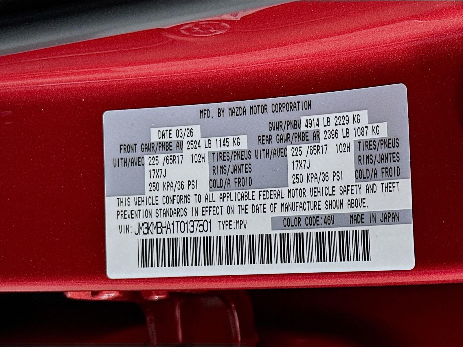 New 2026 Soul Red Crystal Metallic Mazda 2.5 S Select AWD image 31
