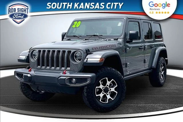 Used 2020 Sting Gray Clearcoat Jeep Unlimited Rubicon image 1