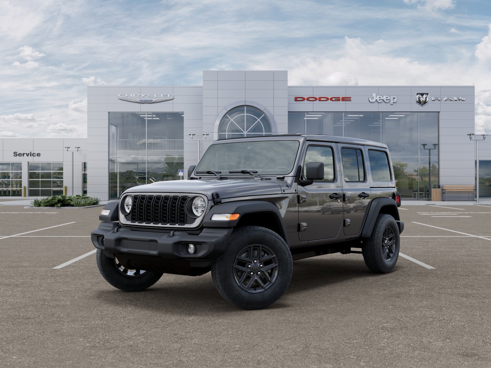 New 2026 Granite Crystal Metallic Clear-Coat Exterior Paint Jeep Sport S image 28