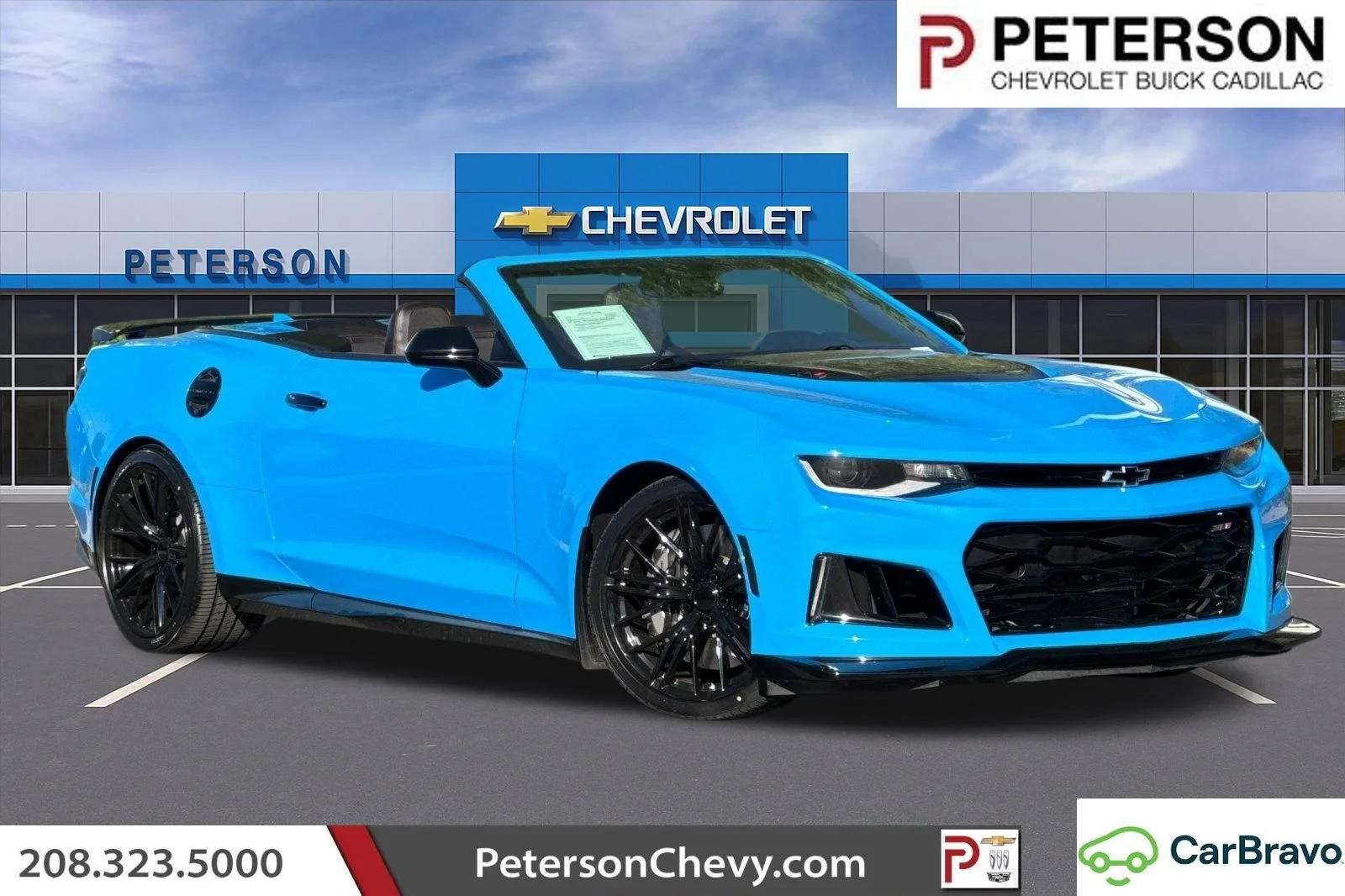 Certified Used 2023 Blue Chevrolet ZL1 image 1