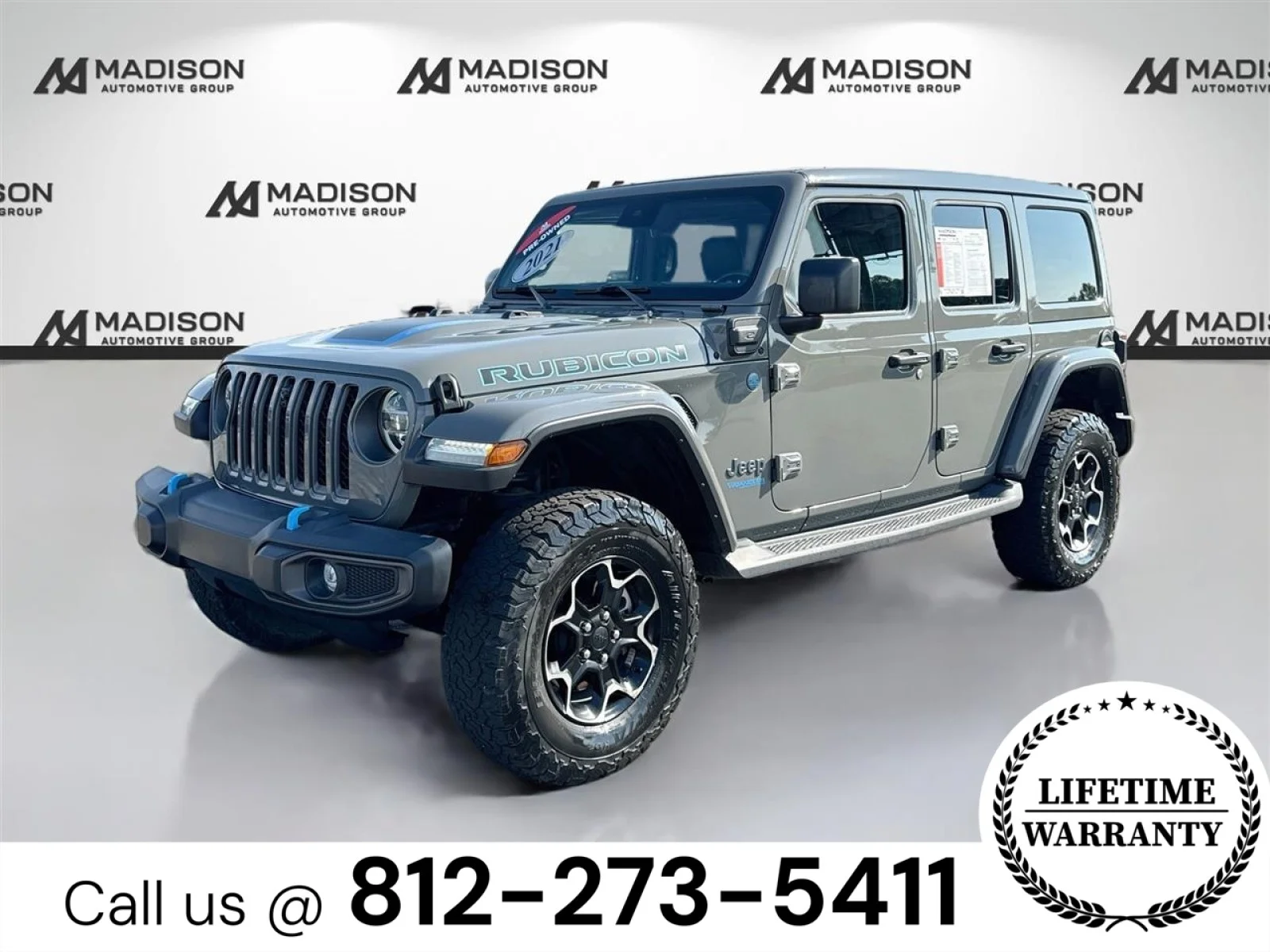 Used 2021 Gray Jeep Unlimited Rubicon image 1