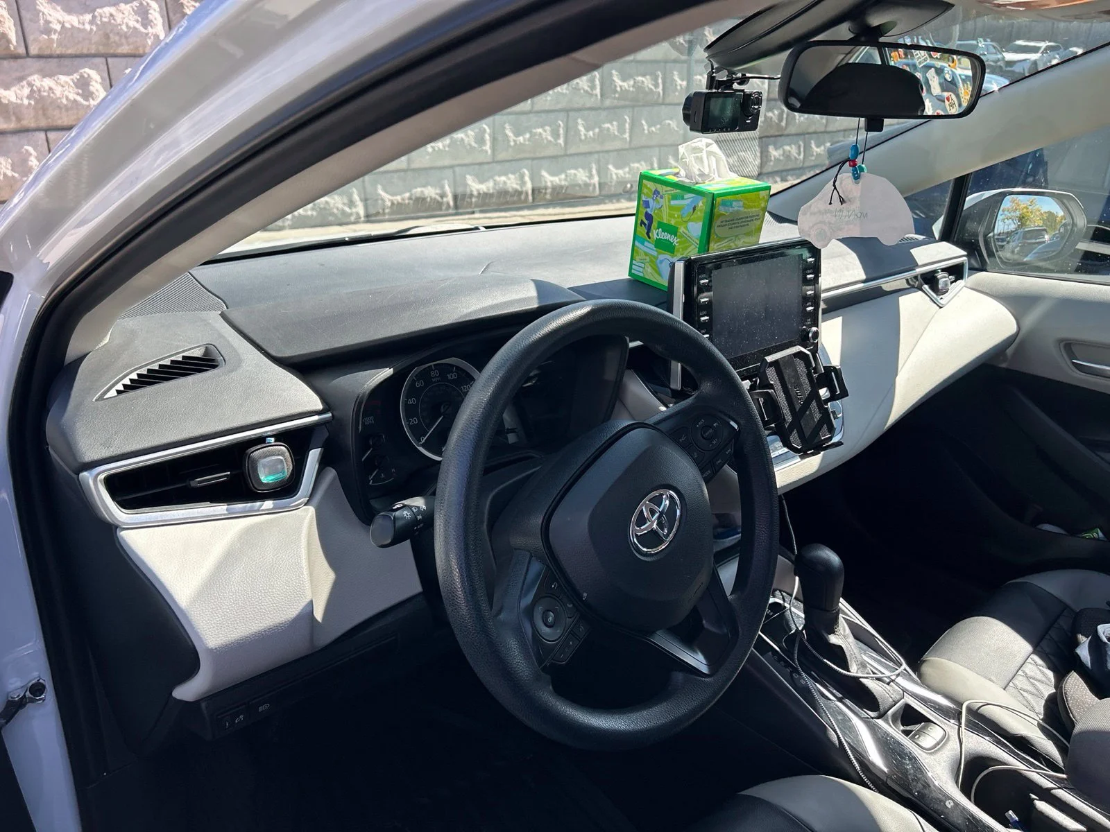 Used 2021 Super White Toyota LE image 8