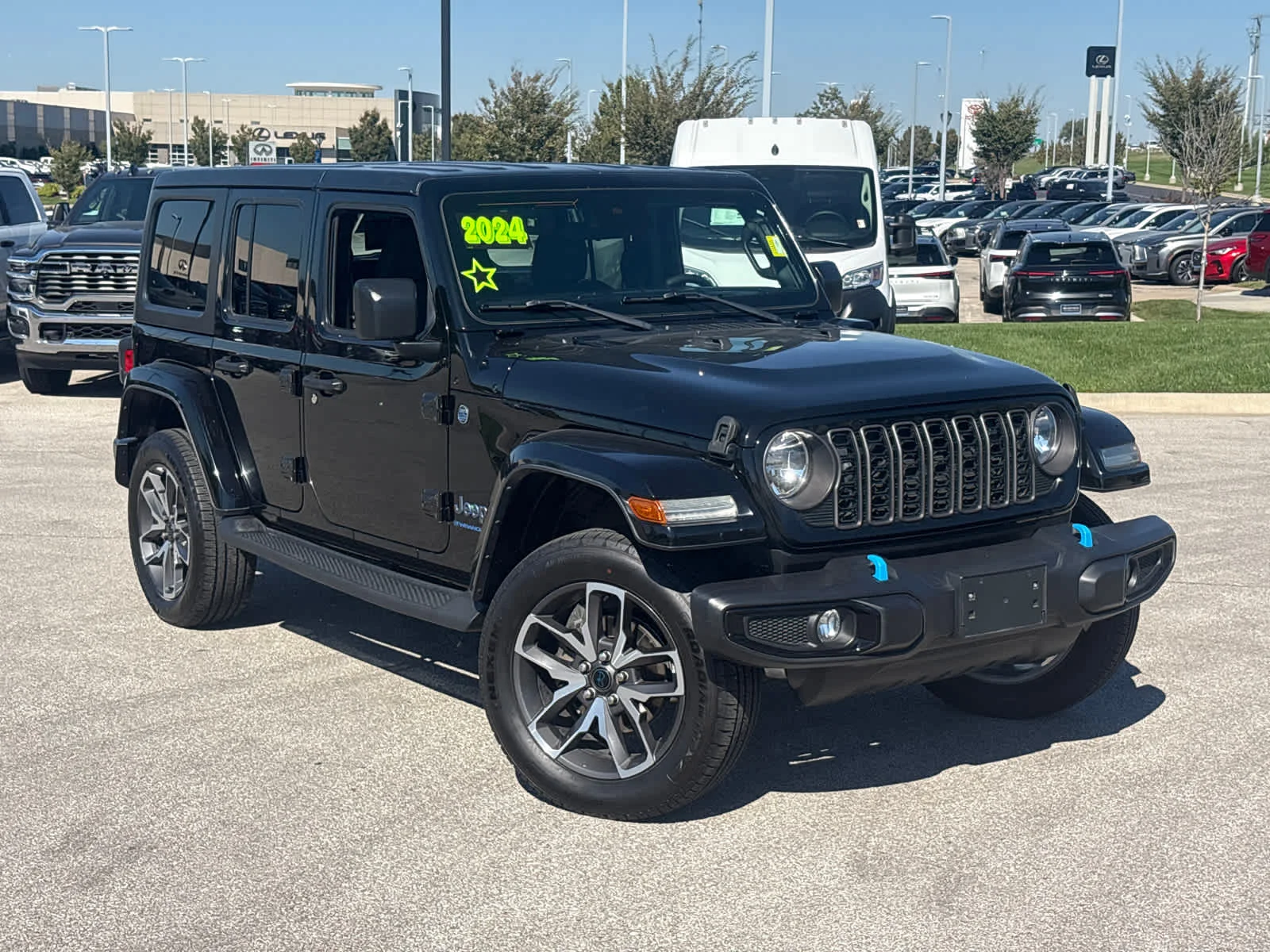 Used 2024 Jeep Wrangler 4xe Sports S 4XE with VIN 1C4RJXN62RW131984 for sale in Kansas City