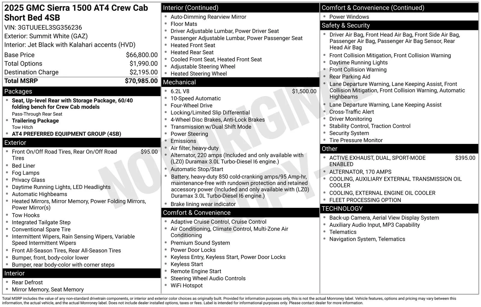 Used 2025 Summit White GMC AT4 image 35