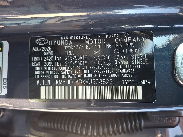 New 2027 Blue Hyundai SEL Sport image 14