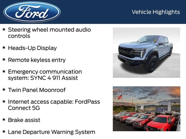 Used 2025 White Ford Raptor image 9