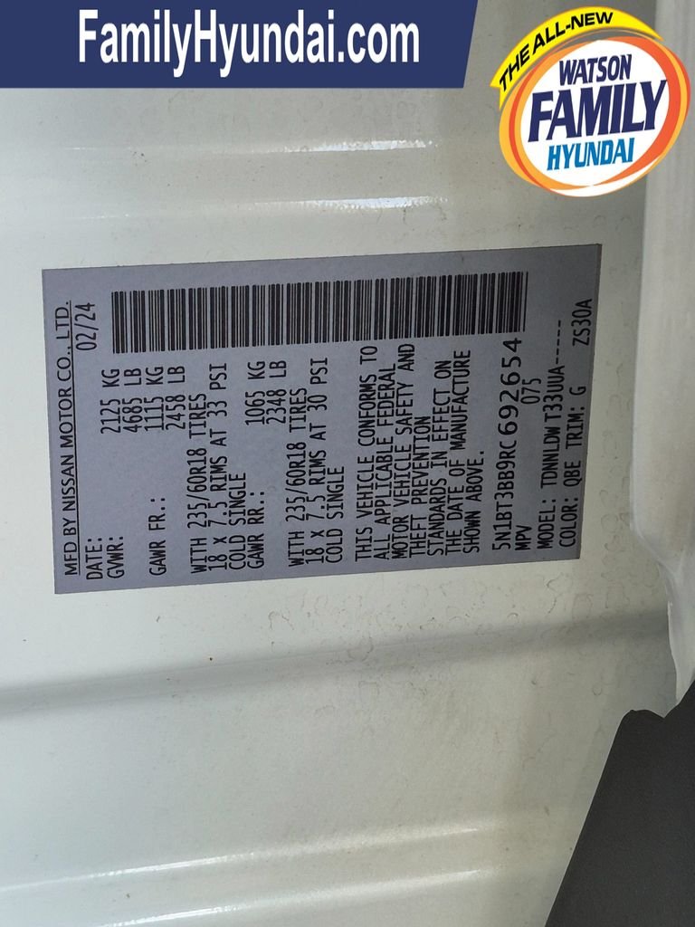 Used 2024 White Nissan SV image 31