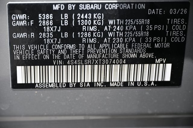 New 2026 Gray Subaru Limited Hybrid image 21