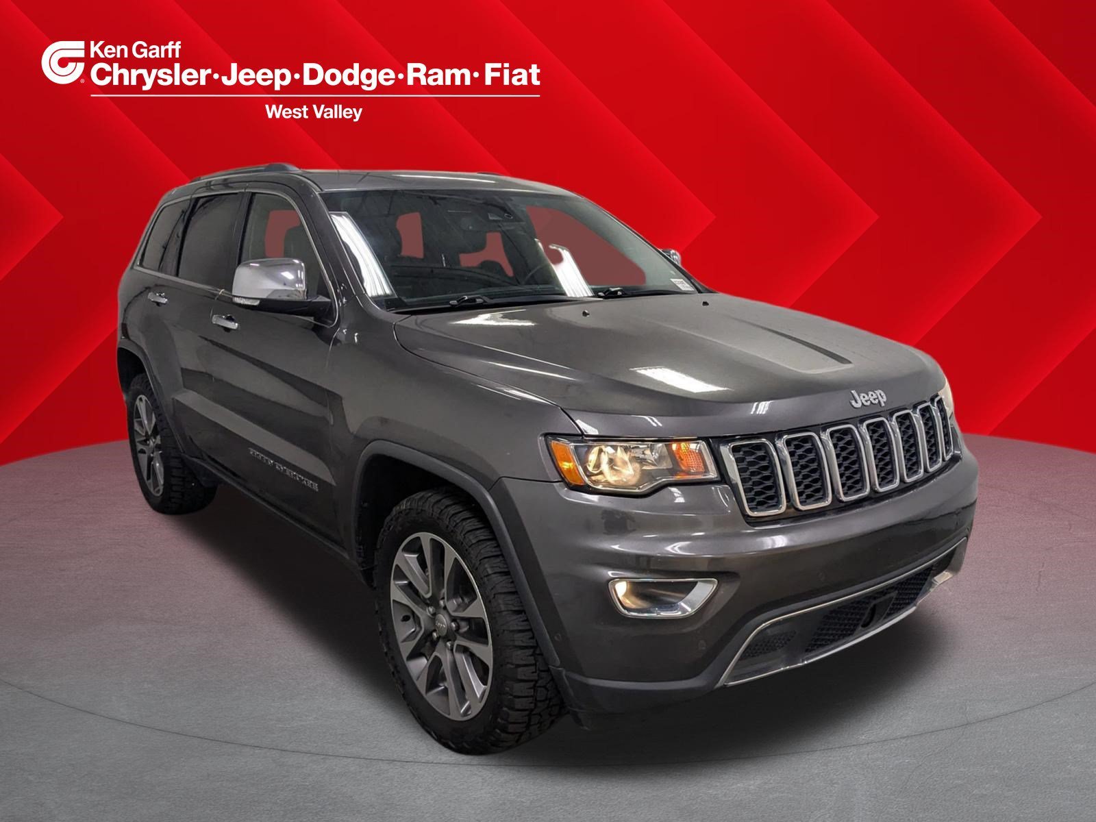 Used 2018 Granite Crystal Metallic Clearcoat Jeep Limited image 1