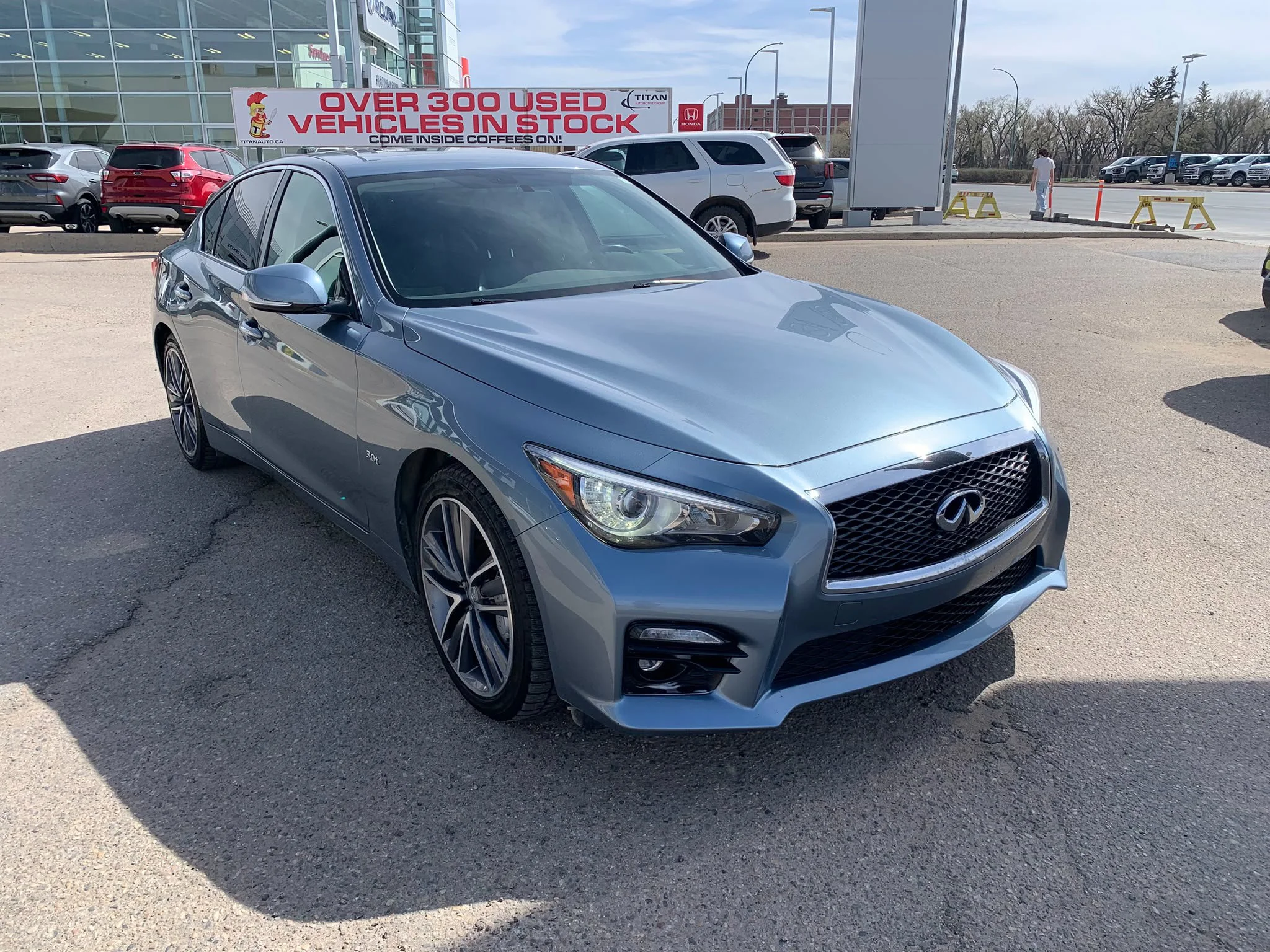 Certified Used 2017 Hagane Blue Metallic INFINITI 3.0T AWD*Hagane Blue | Remote Start | Nav | Htd Leather | Sunroof | BOSE Performance Series Audio image 5