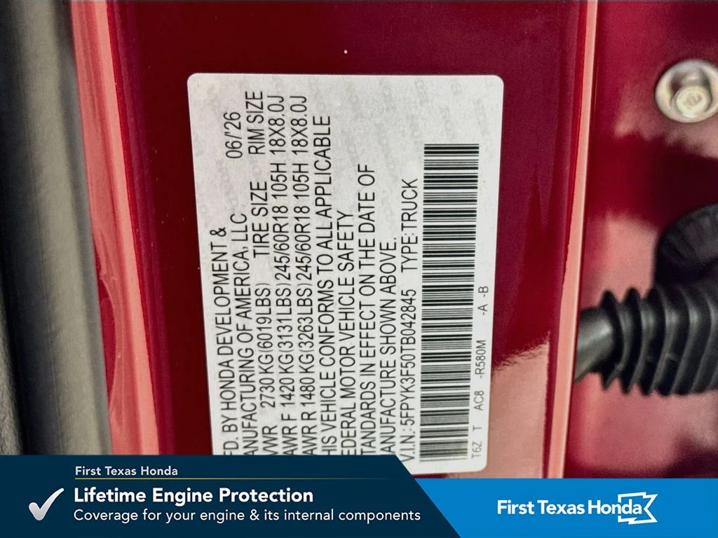 New 2026 Radiant Red Metallic II Honda RTL image 42