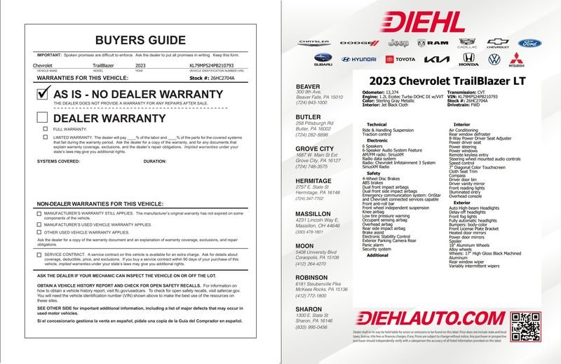 Used 2023 Gray Chevrolet LT image 35