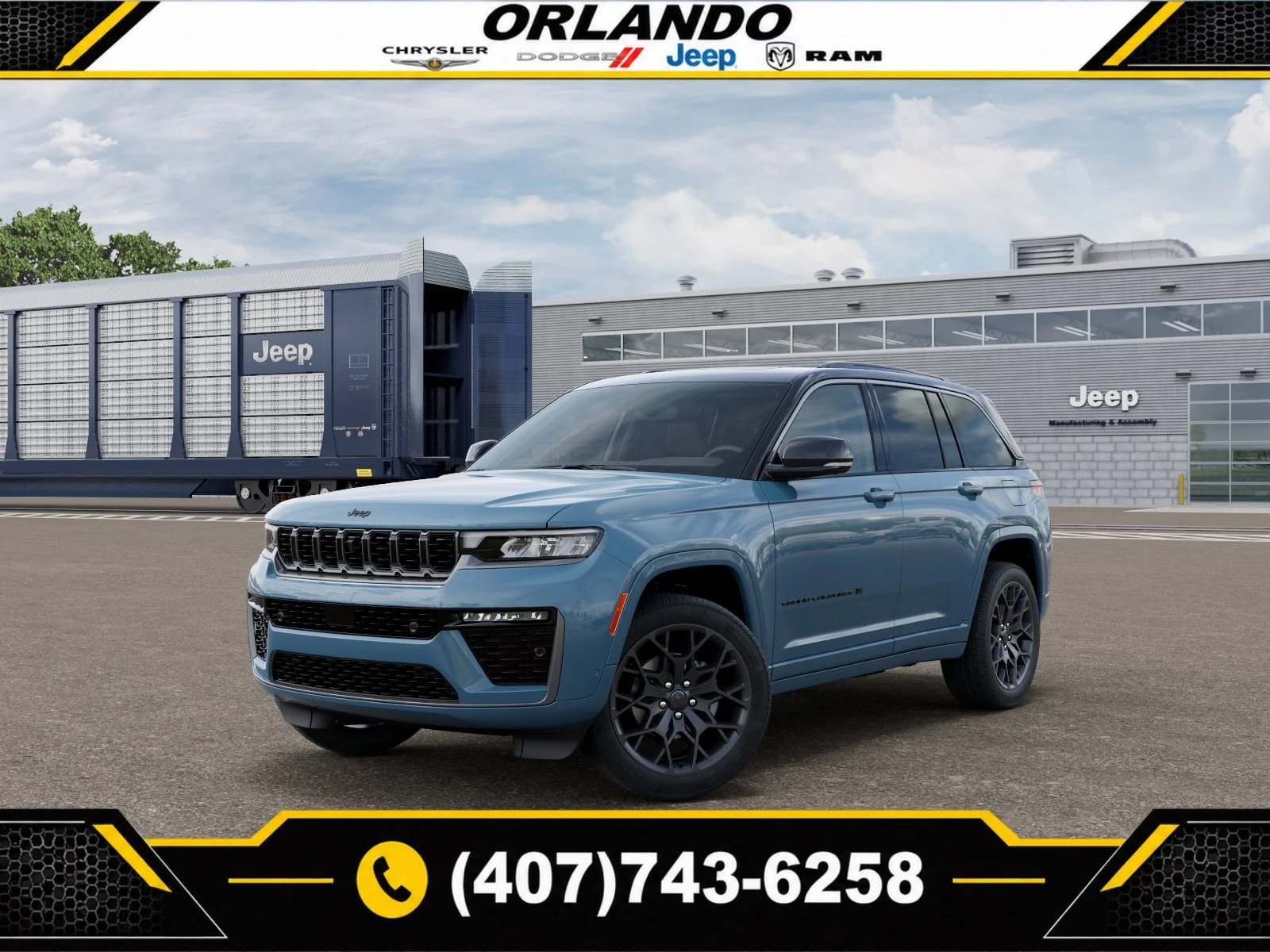 New 2027 Steel Blue Jeep Summit image 1