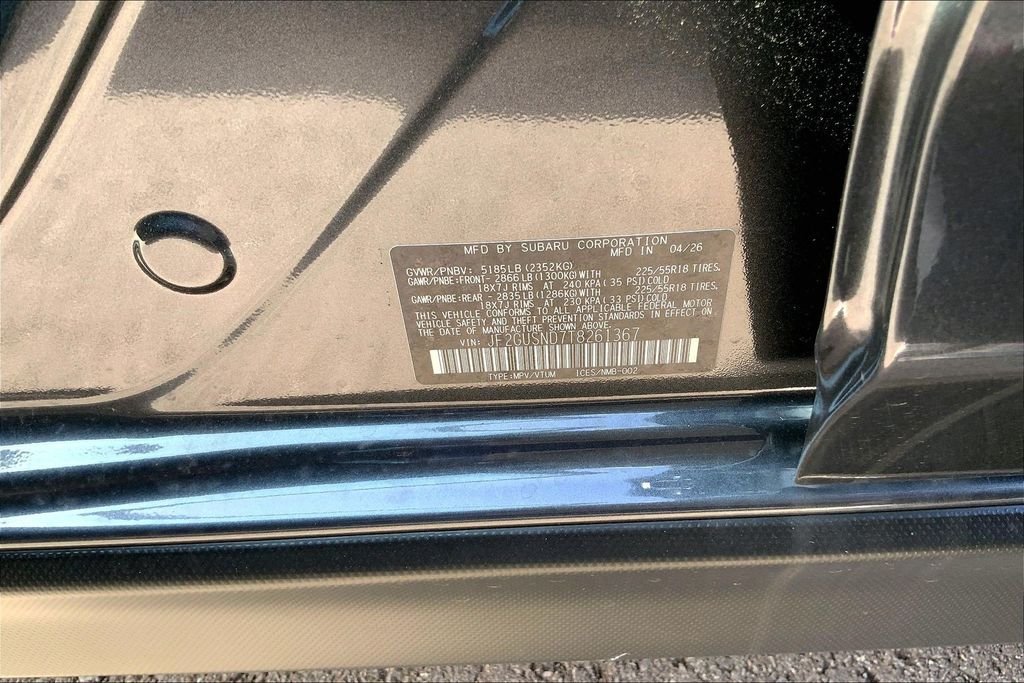 New 2026 MAGNETITE GRAY PEARL Subaru Limited Hybrid image 14