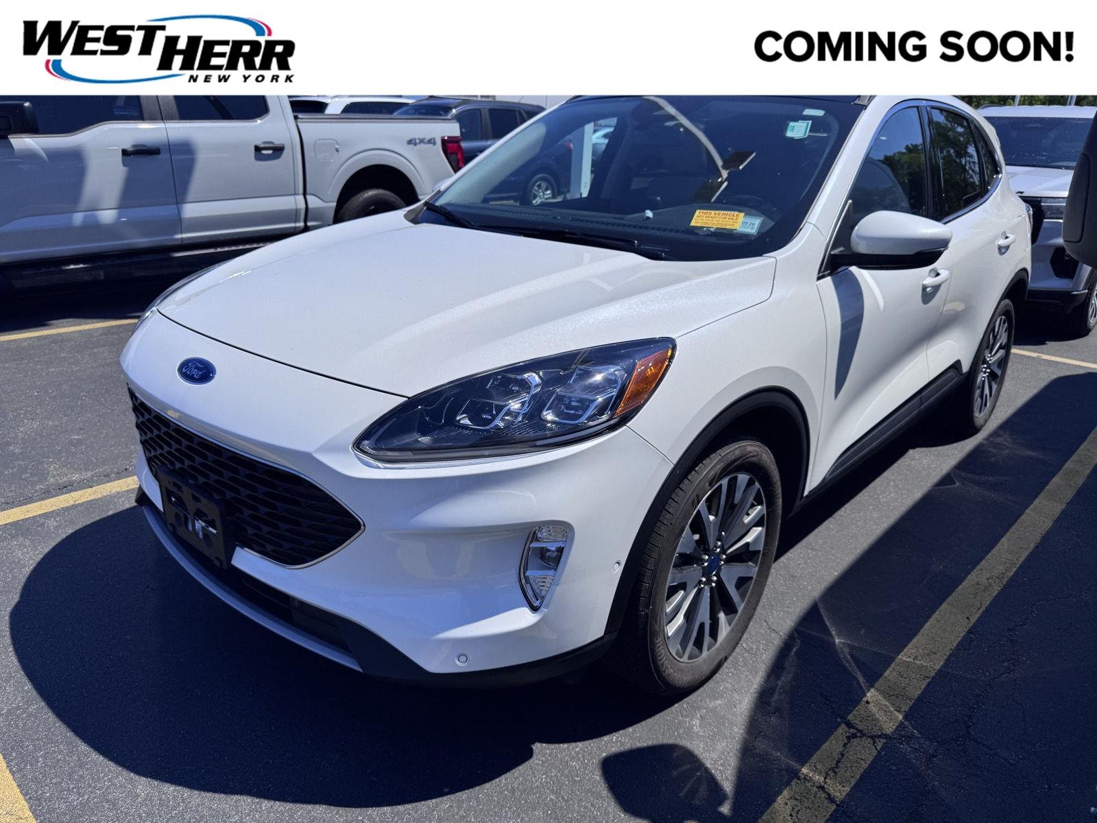 Used 2020 Star White Metallic Tri-Coat Ford Titanium image 1
