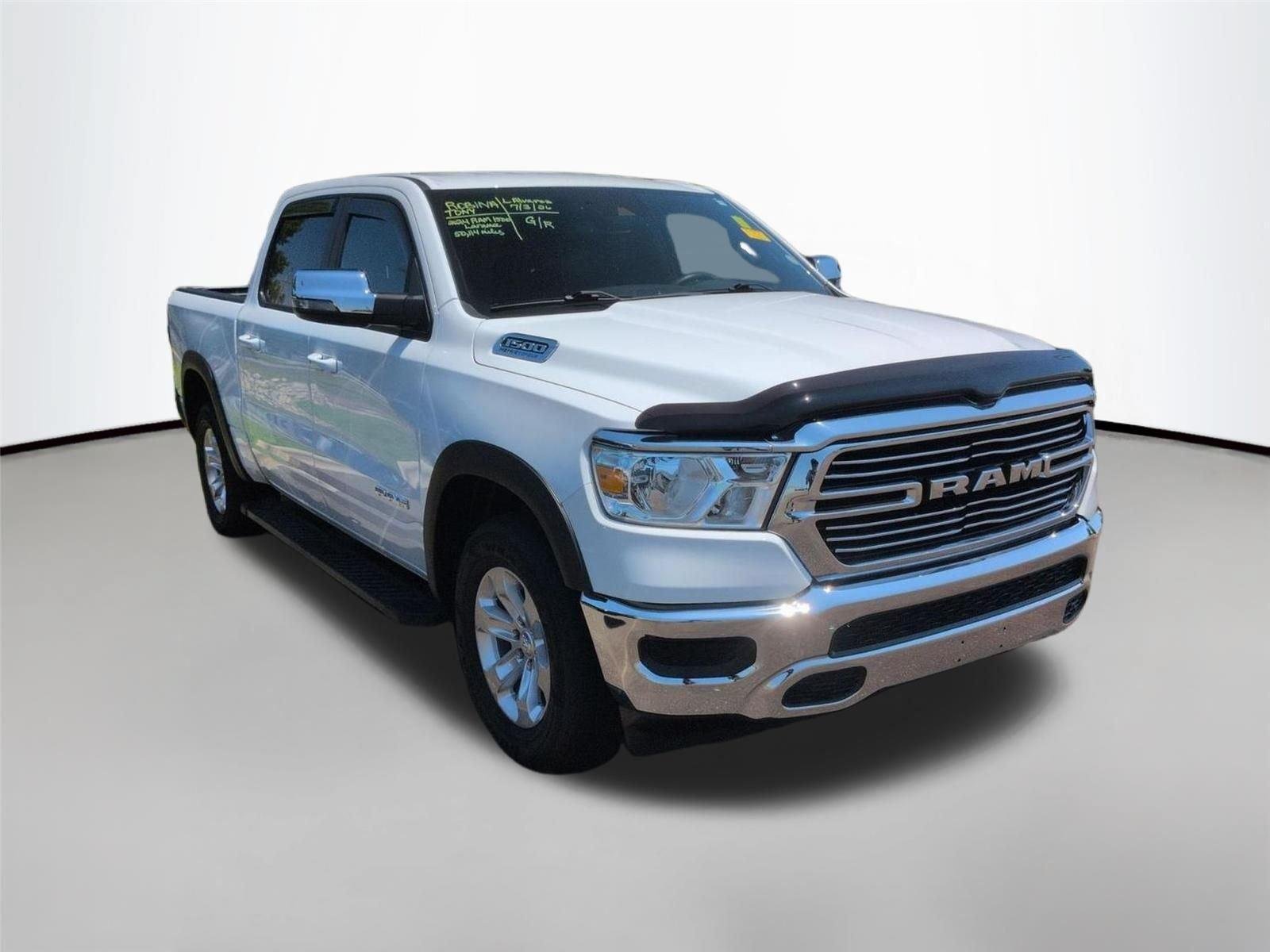 Used 2024 Bright White Clearcoat Ram Laramie image 3