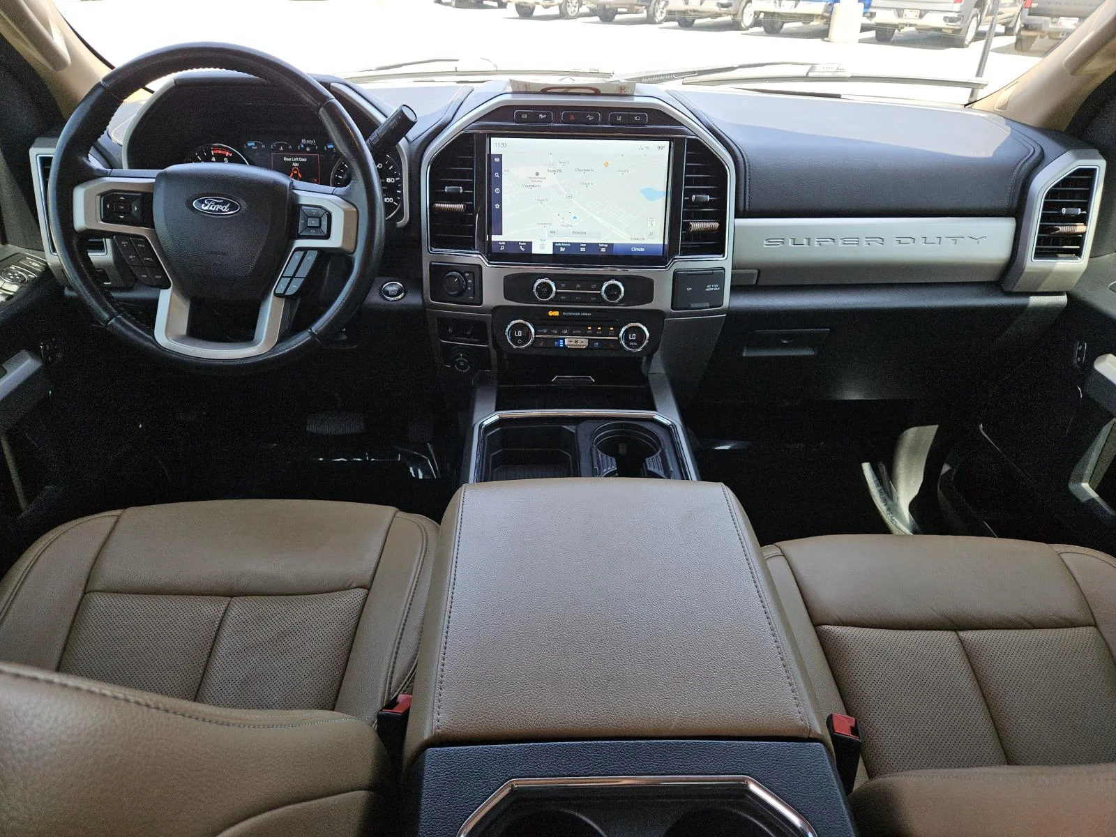 Used 2022 Oxford White Ford LARIAT 4WD Crew Cab 8
