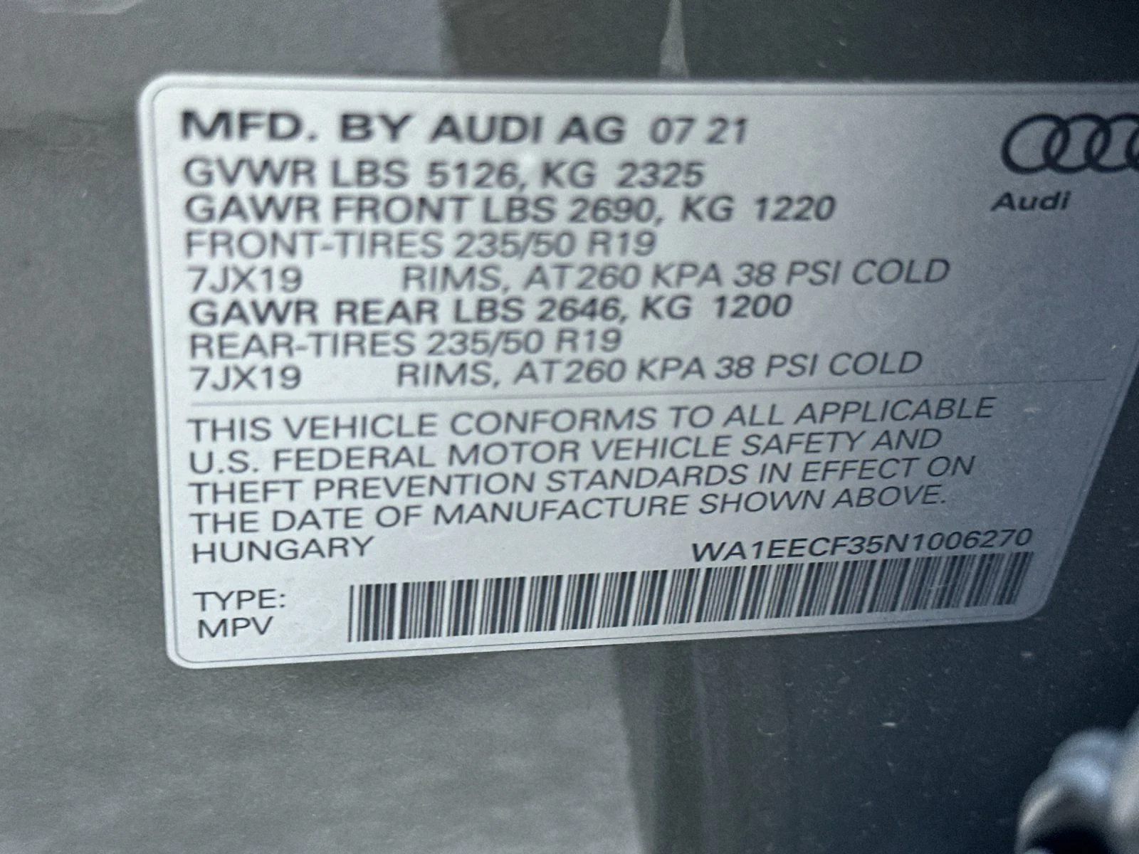 Used 2022 Gray Metallic Audi Premium Plus image 26