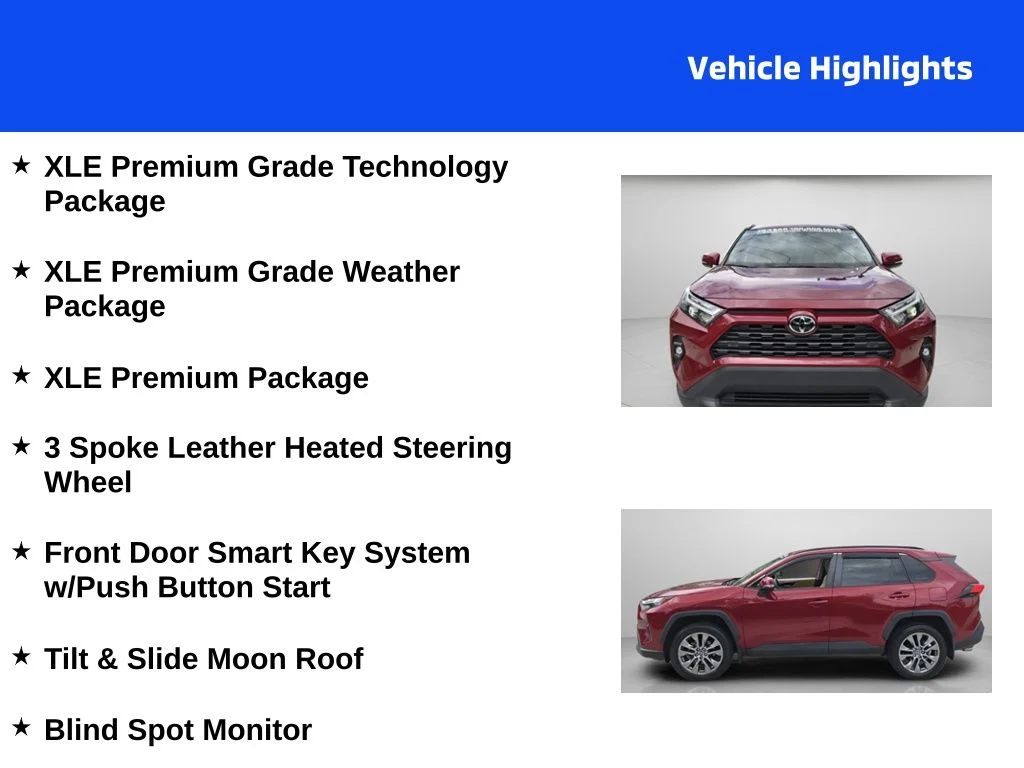 Used 2023 Red Toyota XLE Premium image 4