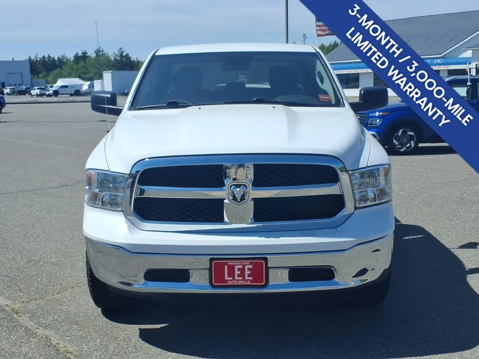 Used 2024 Bright White Clearcoat Ram SLT image 2