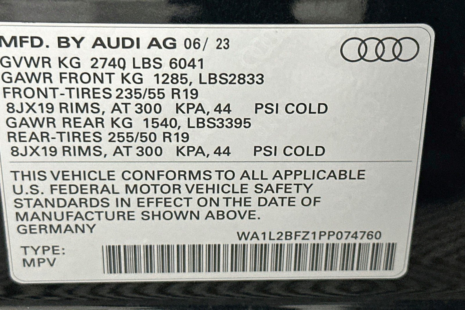 Used 2023 Mythos Black Metallic Audi Premium Plus image 23