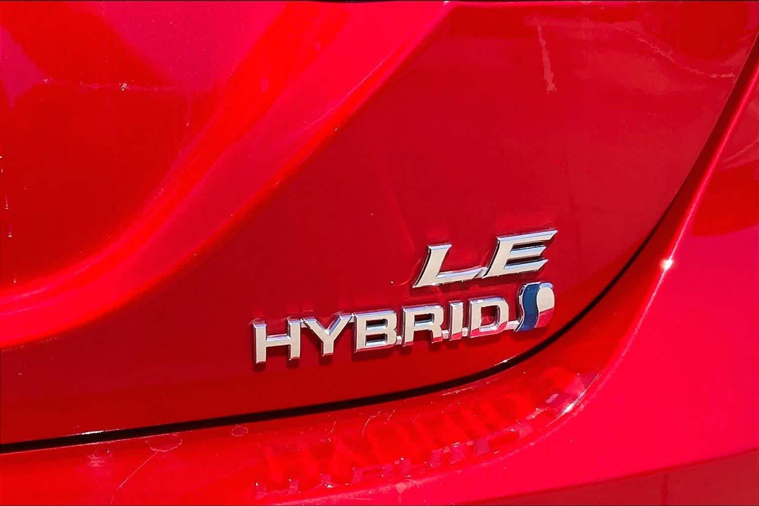 Used 2023 Supersonic Red Toyota Hybrid LE image 10
