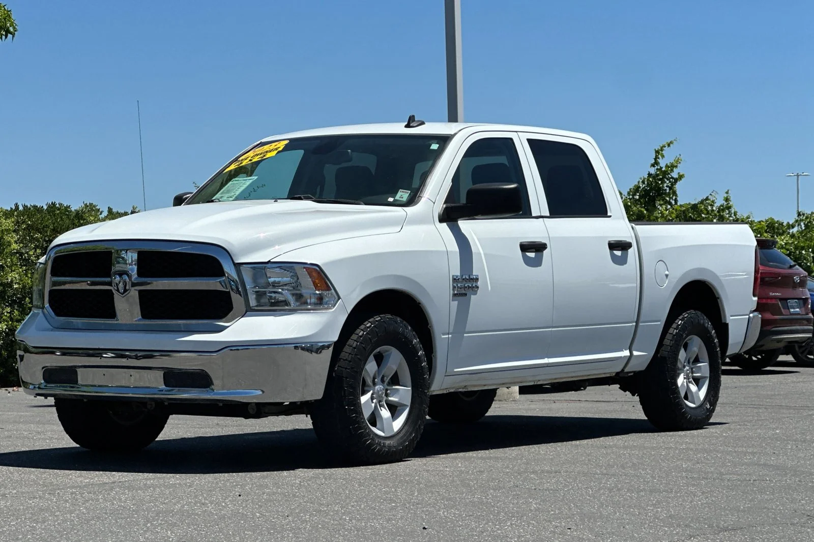 Used 2023 Bright White Clearcoat Ram SLT image 8