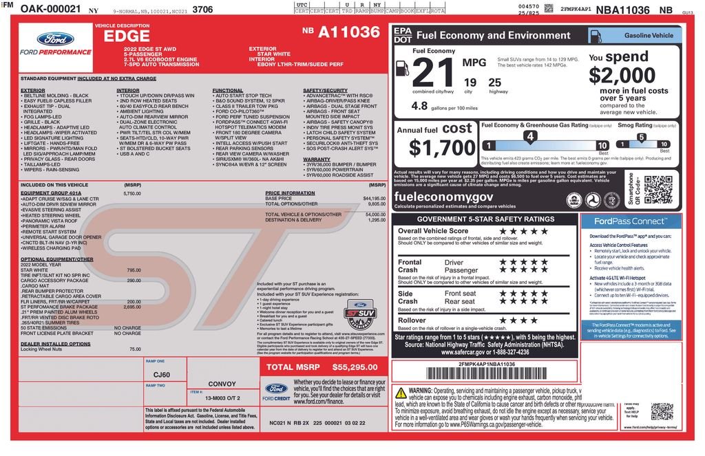 Certified Used 2022 Star White Ford ST image 29