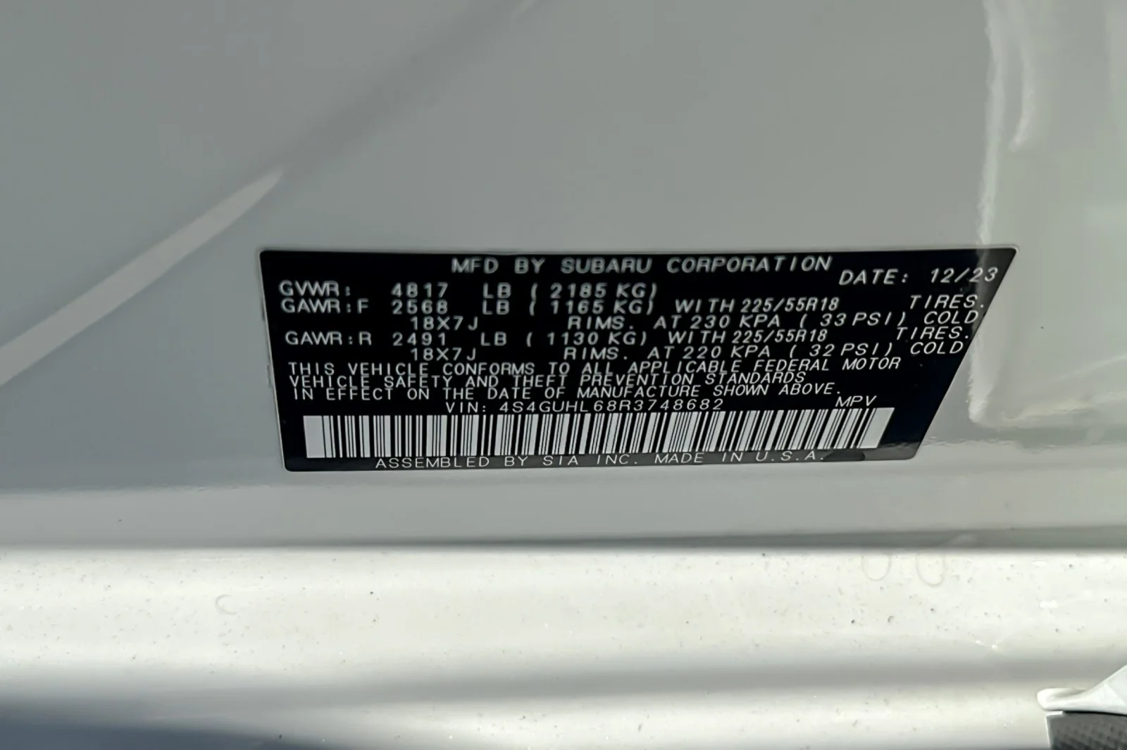 Used 2024 Crystal White Pearl Subaru Limited image 27