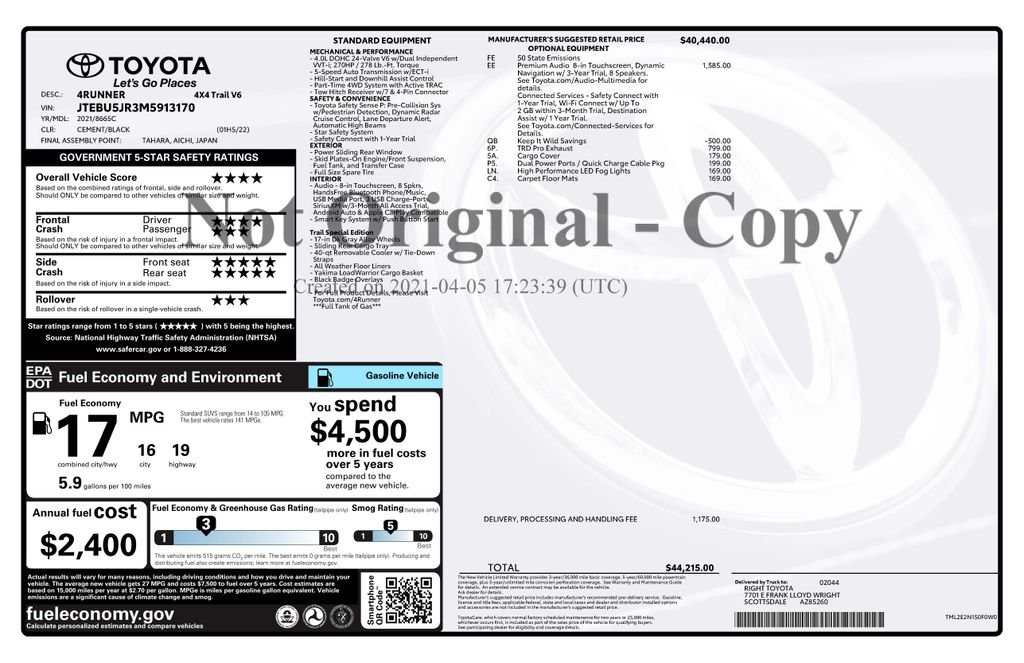 Used 2021 Gray Toyota Trail image 4