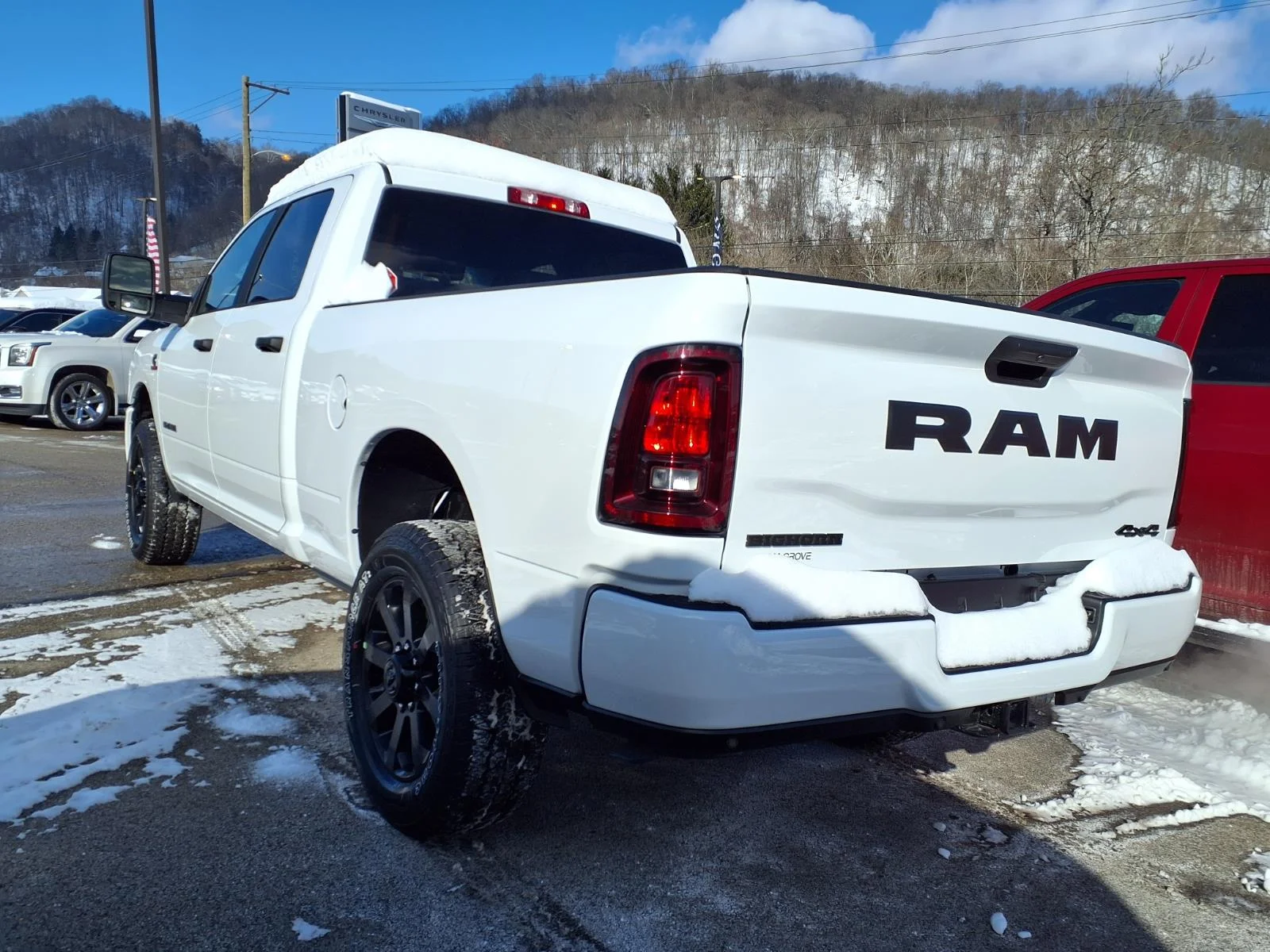 New 2026 Bright White Clear-Coat Exterior Paint RAM Big Horn image 3