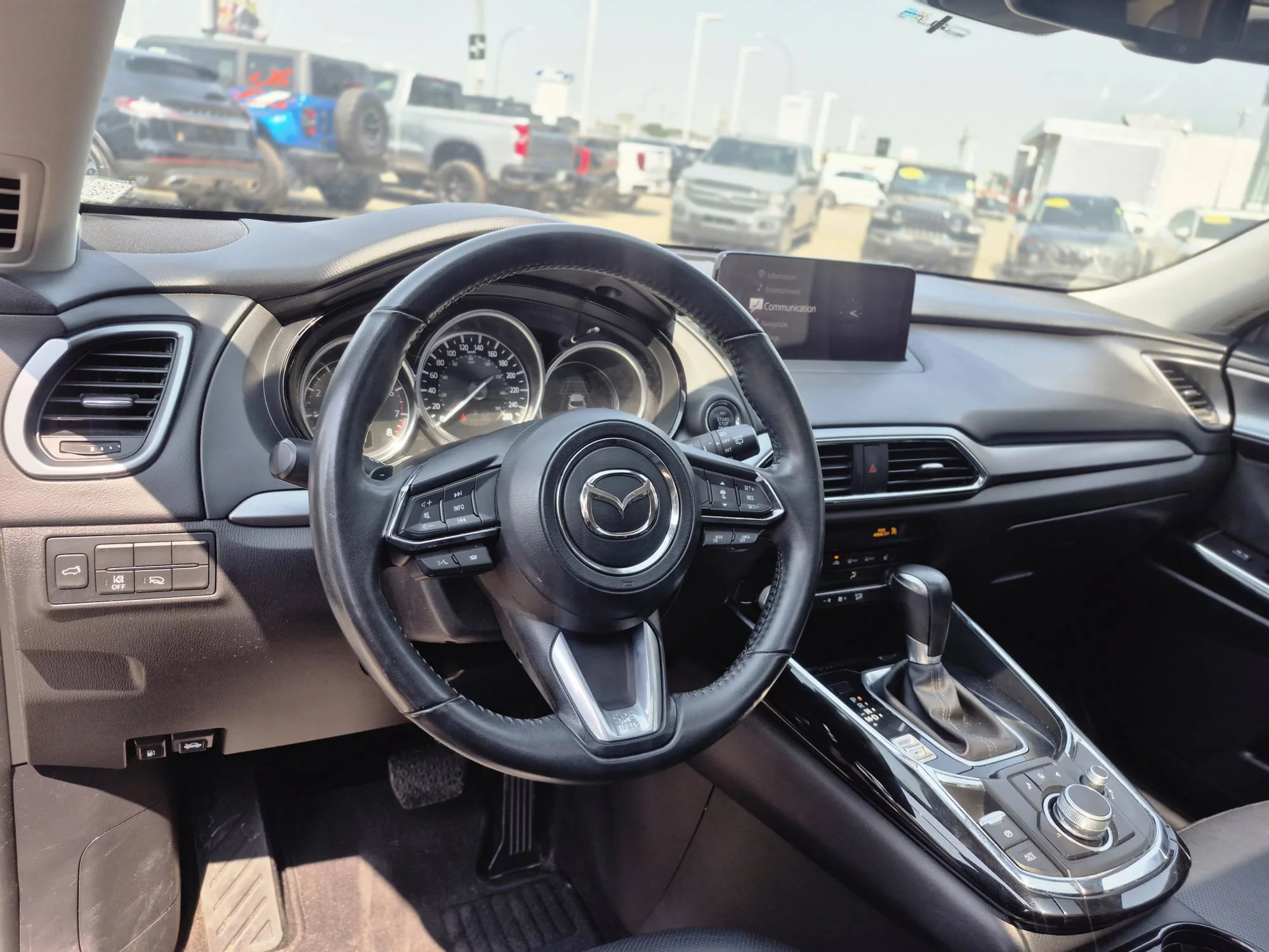 Certified Used 2023 Deep Crystal Blue Mica Mazda GS-L AWD*7 Pass | Adaptive Cruise | Htd Leather | Sunroof | Htd Wheel | Lane Keep Assist | Park Asst image 6