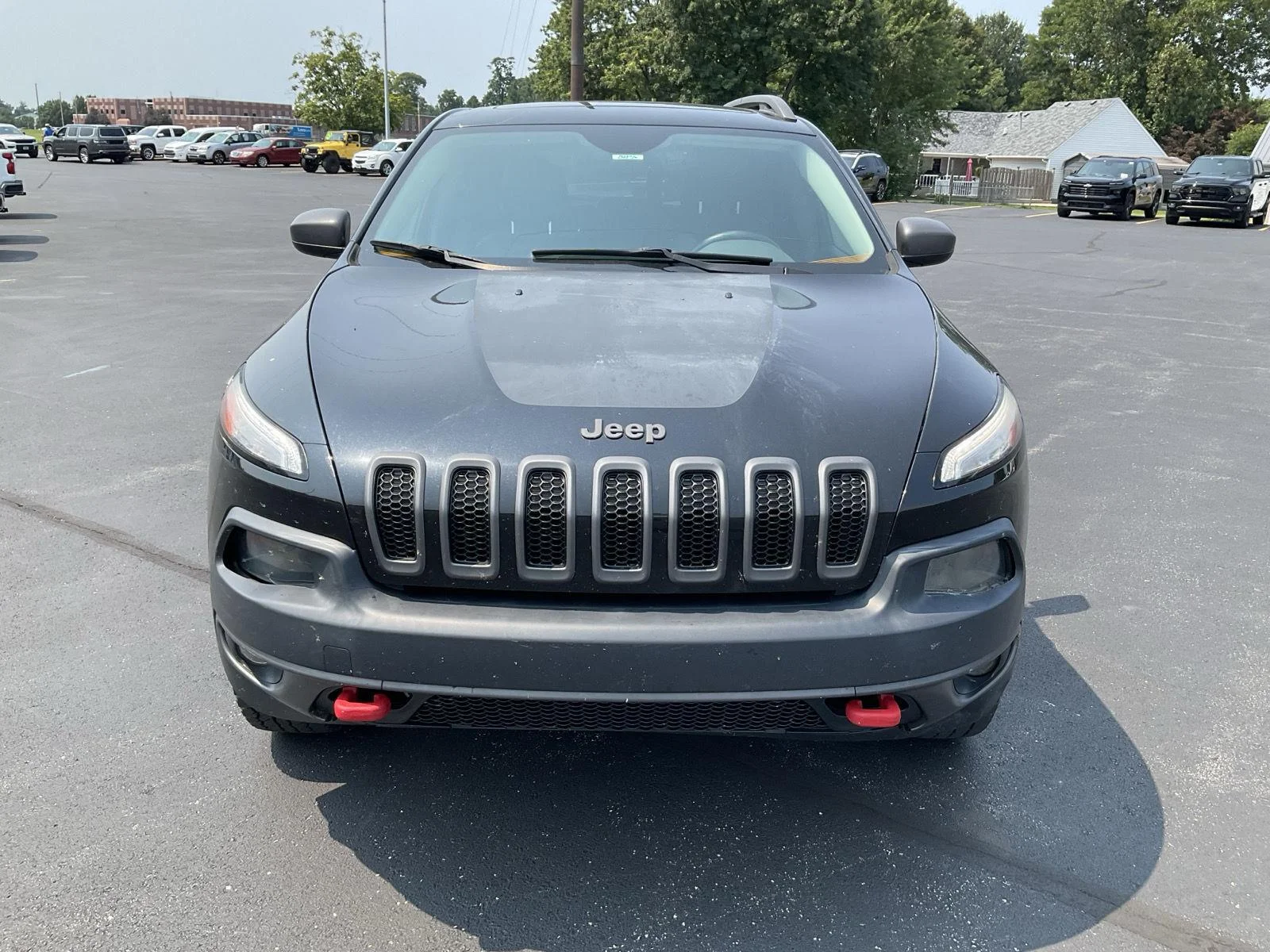 Used 2016 Brilliant Black Crystal Pearlcoat Jeep Trailhawk image 2