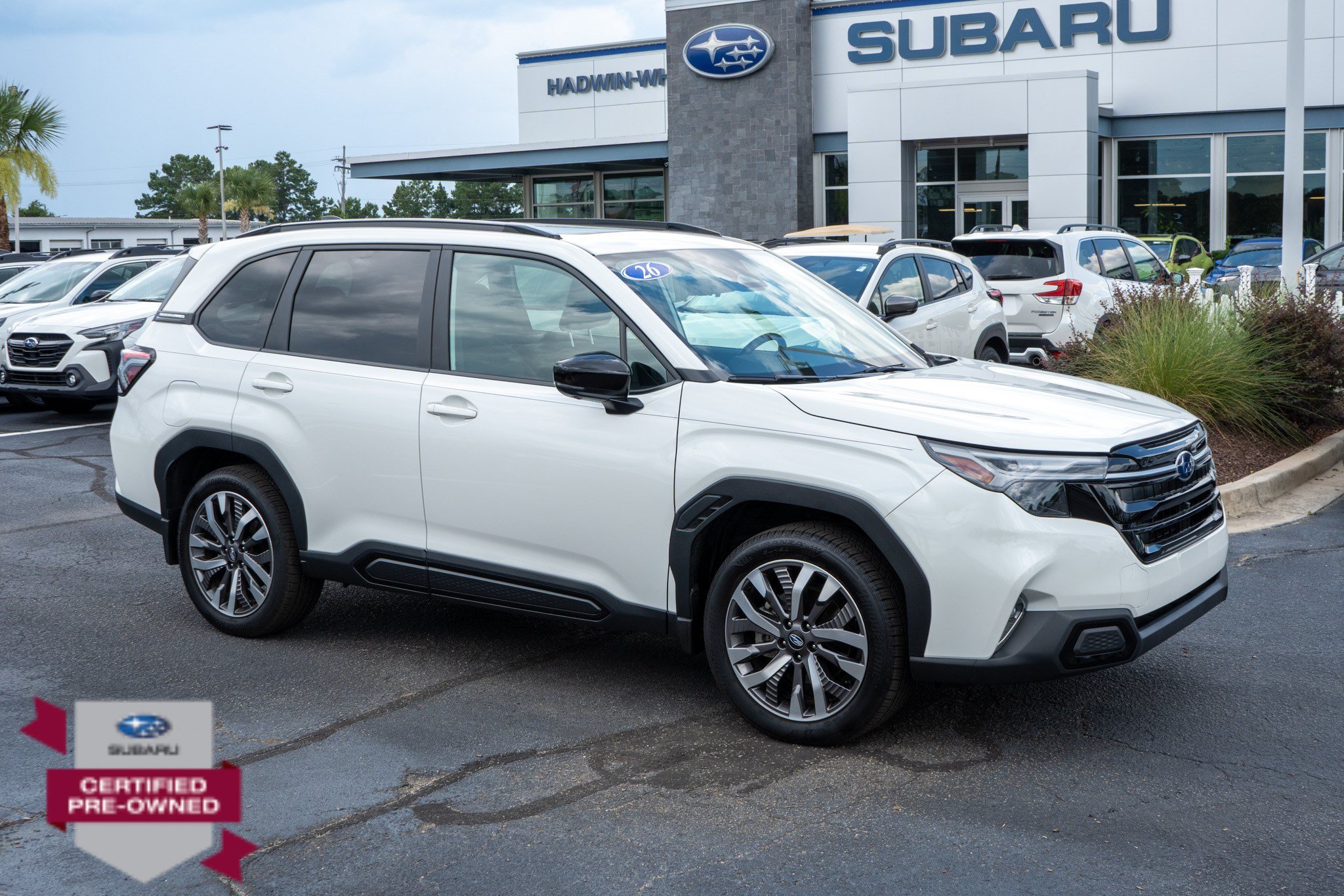 Certified Used 2026 Crystal White Pearl Subaru Touring image 1
