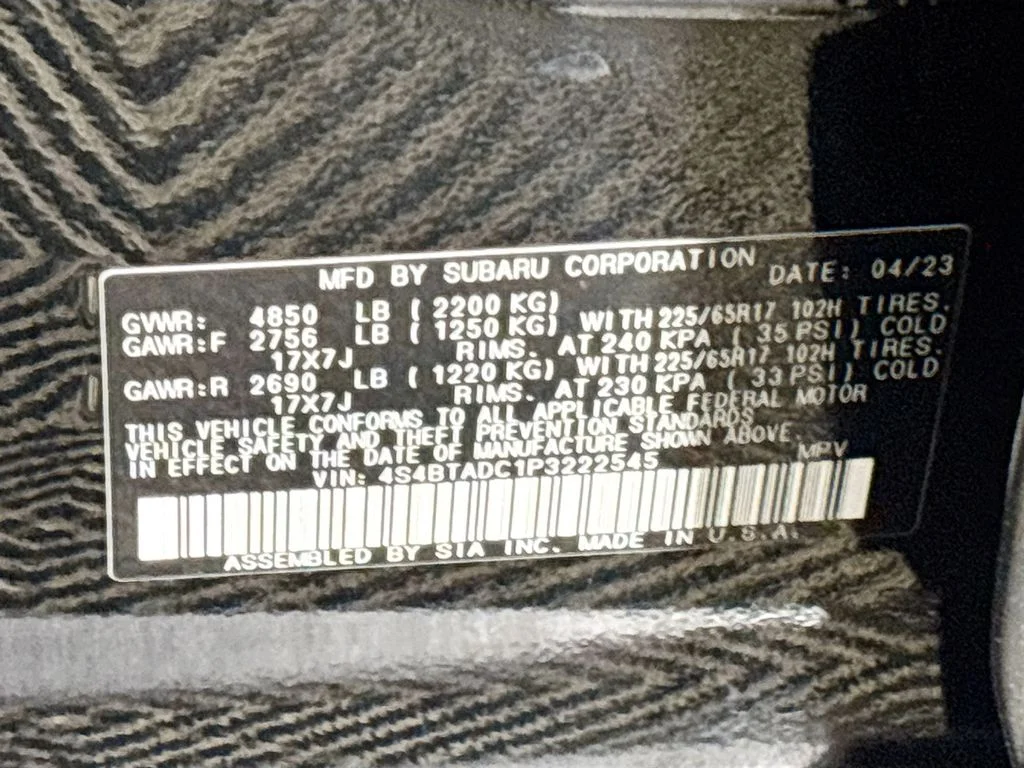 Used 2023 Black Subaru Premium image 24
