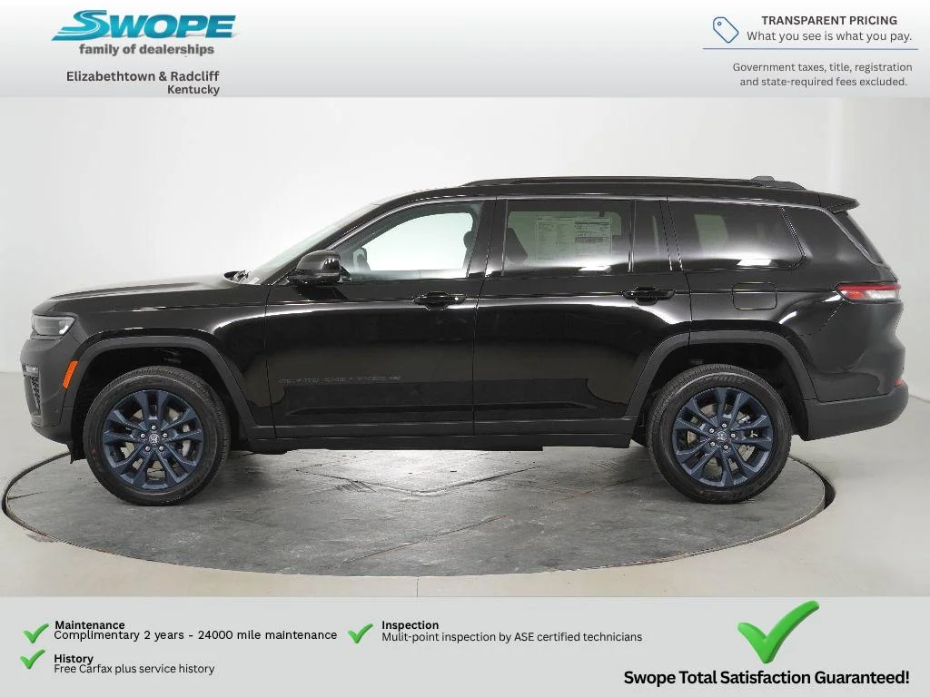 New 2026 Diamond Black Crystal Pearl-Coat Exterior Paint Jeep 85th Anniversary Edition image 6