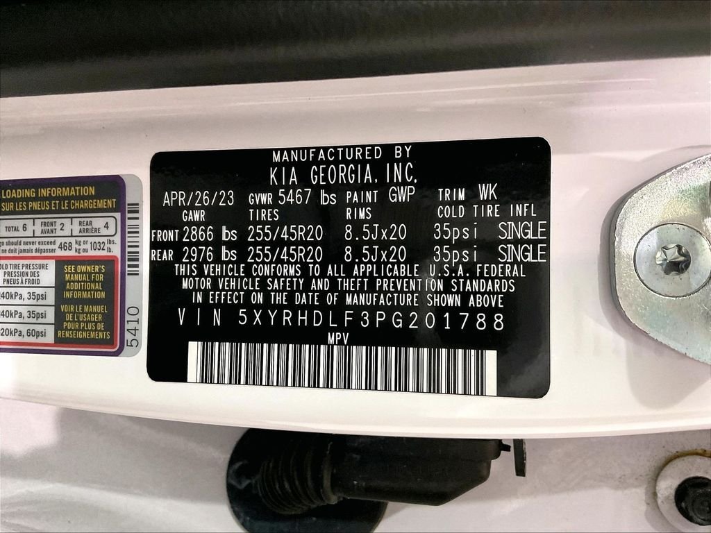 Used 2023 Glacial White Pearl Kia X-Line EX image 37