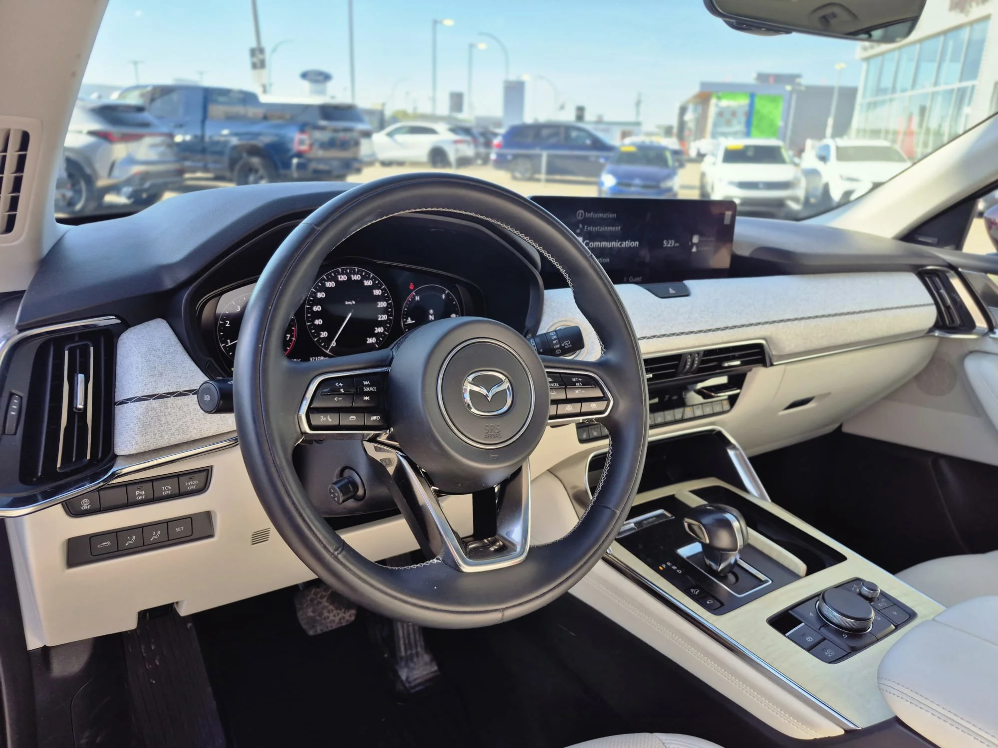 Certified Used 2024 Artisan Red Metallic Mazda Signature AWD*7 Pass | Adaptive Cruise | Nav | 360 Cam | Cooled Leather | Pano Roof | Htd Wheel image 6