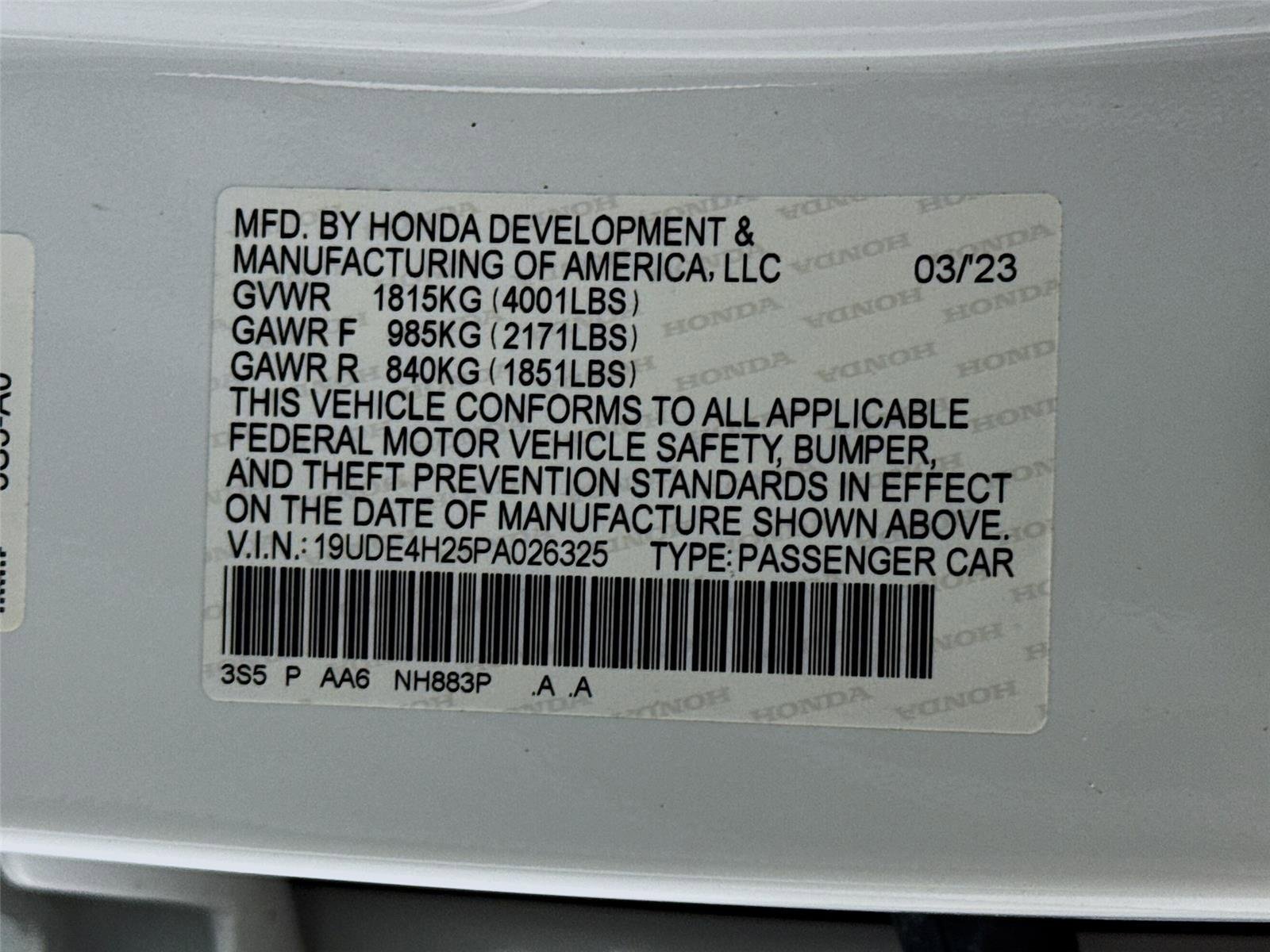 Used 2023 Platinum White Acura Base image 31