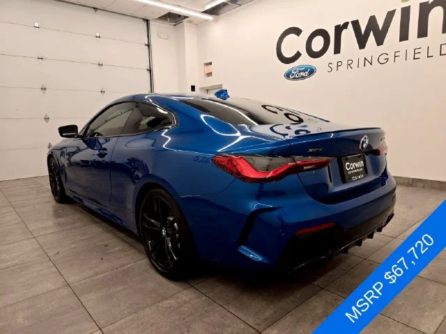 Used 2021 Portimao Blue Metallic BMW M440i xDrive image 3