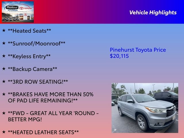 Used 2014 Silver Toyota XLE V6 image 10