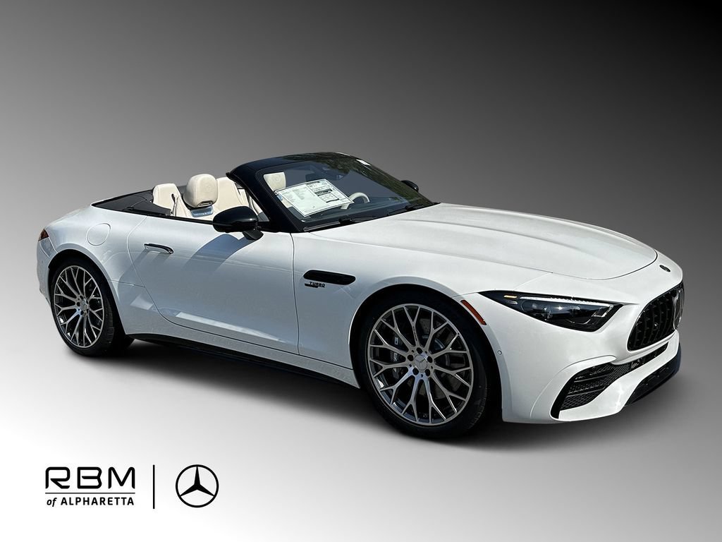 New 2026 MANUFAKTUR Moonlight White Metallic Mercedes-Benz AMG® SL 43 image 34