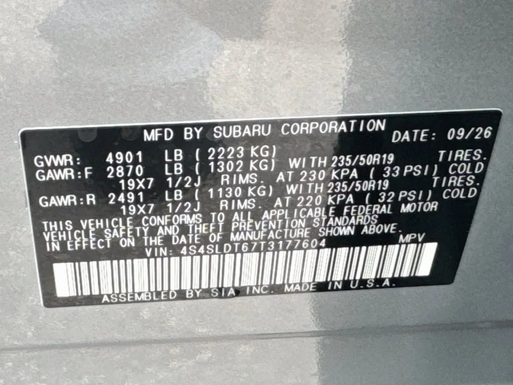 New 2026 RIVER ROCK PEARL Subaru Touring image 42
