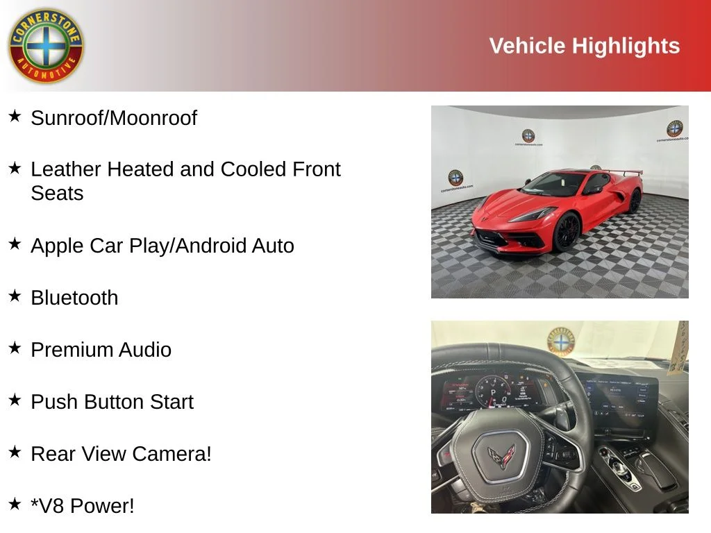 Used 2023 Chevrolet Corvette 3LT with VIN 1G1YC2D44P5113300 for sale in Elk River, Minnesota