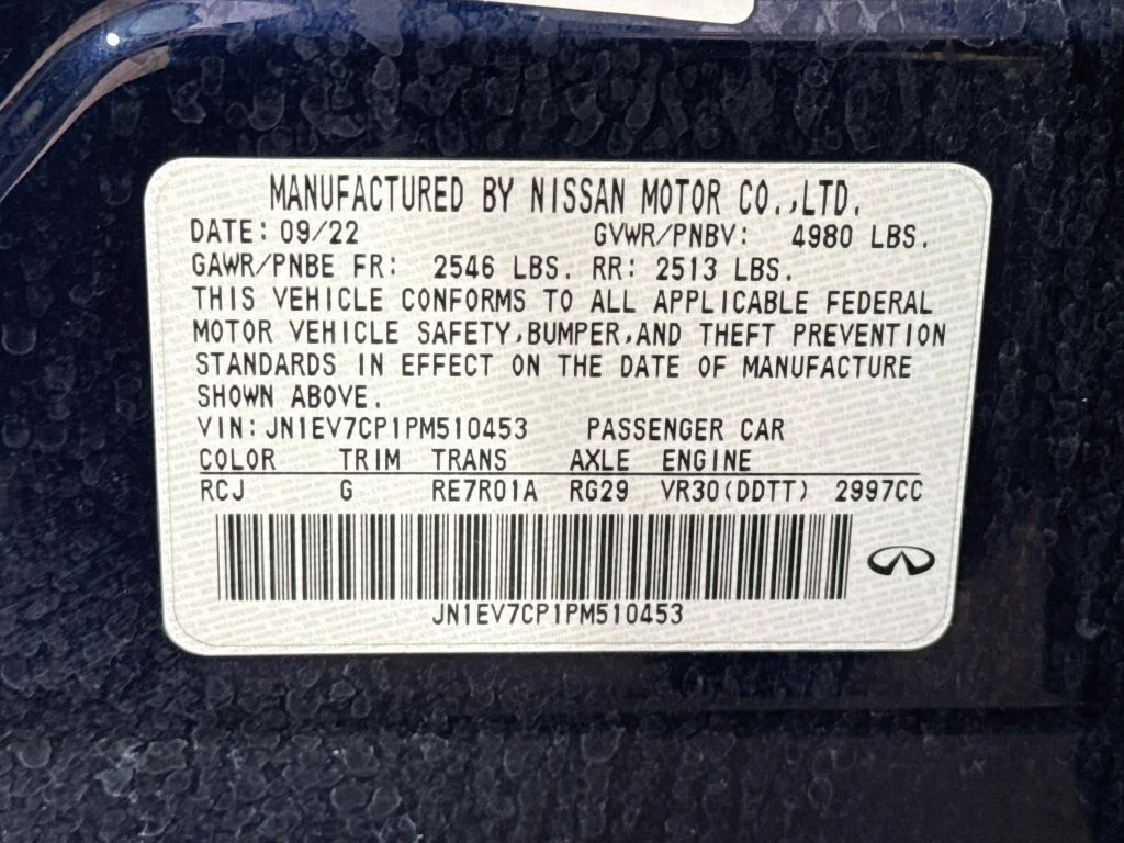 Certified Used 2023 Blue INFINITI SENSORY image 44